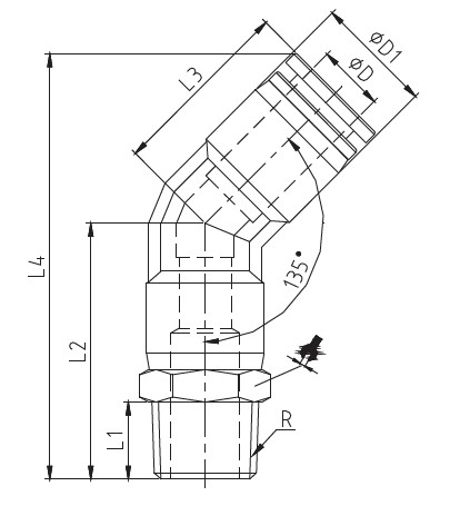 PL,Pneumatic Fittings with NPT AND BSPT thread, Air Fittings, one touch tube fittings, Pneumatic Fitting, Nickel Plated Brass Push in Fittings